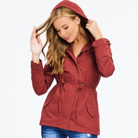 RUSTY RED ANORAK JACKET - Picture 2 of 4